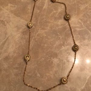 Necklace with blue accents